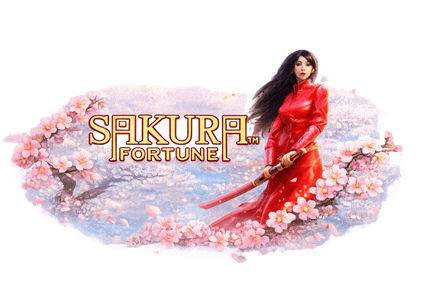 Sakura Fortune japonský slot s čerešňovými kvetmi a šamrajs bojovníčkou